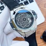 Replica Hublot Big Bang Sang Bleu Stainless Steel Watch 45MM